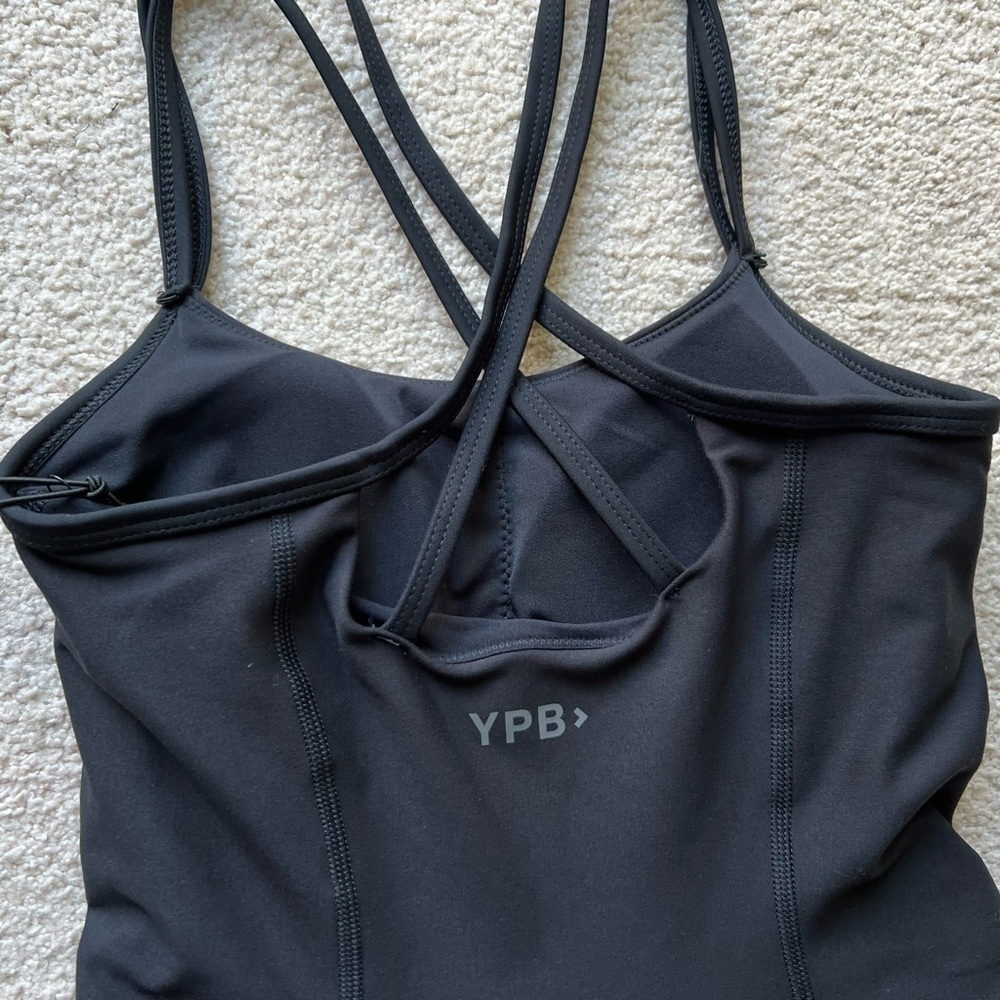 Abercrombie & Fitch YPB SculptLUX Strappy-Back Mini Dress Black Built In Shorts - Picture 14 of 16